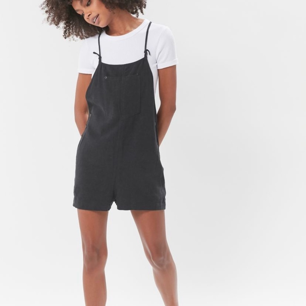 Urban Outfitters Black Denim Overalls